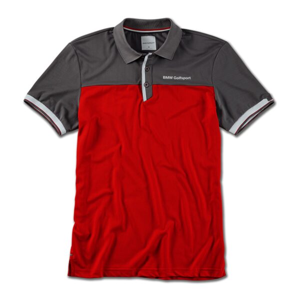 Polo BMW Golfsport - Homem - Cinzento, Vermelho