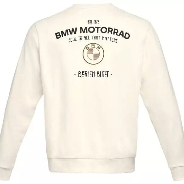 Sweatshirt Berlin Built BMW Motorrad - Homem - Off White