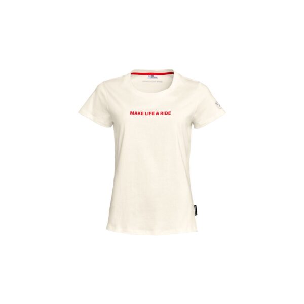 T-shirt Make Life a Ride BMW Motorrad - Senhora - Branco